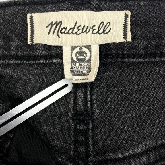MADEWELL The Perfect Vintage Straight Jean Women 24 Black Gorpcore Travel Retro - Picture 12 of 13